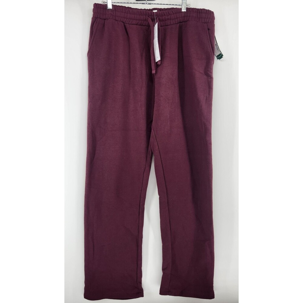 Threads 4 Thought Men's Burgundy XL Kevin‎ Peached Eco Fleece Pants NWOT